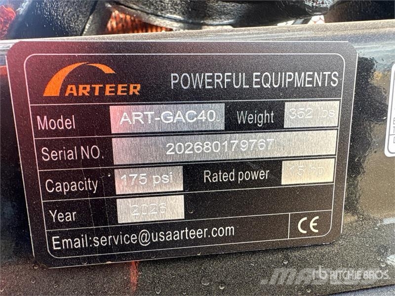 Arteer ART-GAC40 14.5 cfm Skid-Mounted 40 gal Air Compres Compresoras