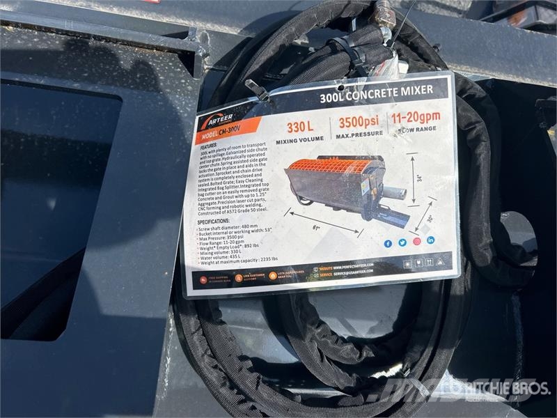 Arteer CM-300V Skid Steer Concrete Mixer (Unused) Mezcladoras de cemento y hormigón