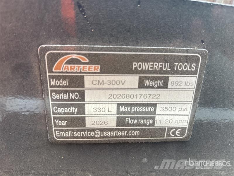 Arteer CM-300V Skid Steer Concrete Mixer (Unused) Autobetoniere