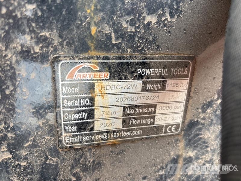 Arteer HDBC-72W 72 in Skid Steer Brush Cutter (Unused) Corta-césped delanteros y traseros