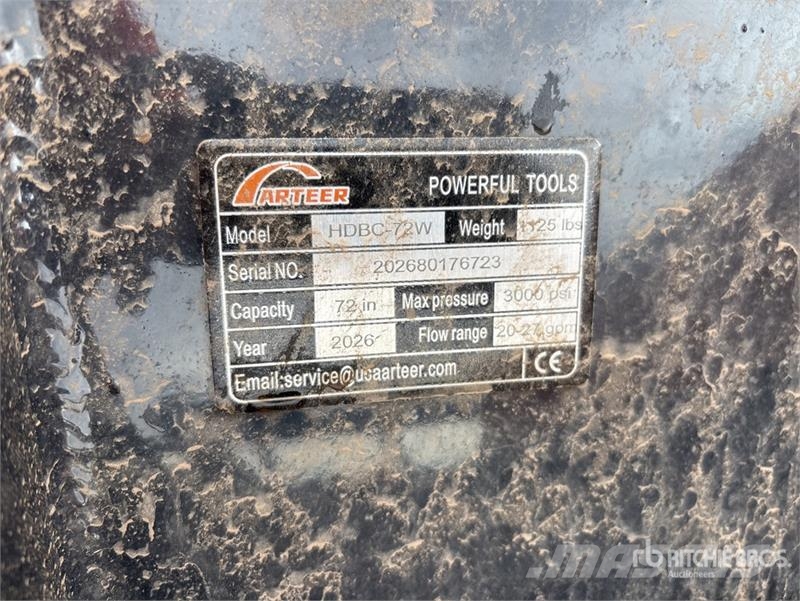Arteer HDBC-72W 72 in Skid Steer Brush Cutter (Unused) Corta-césped delanteros y traseros