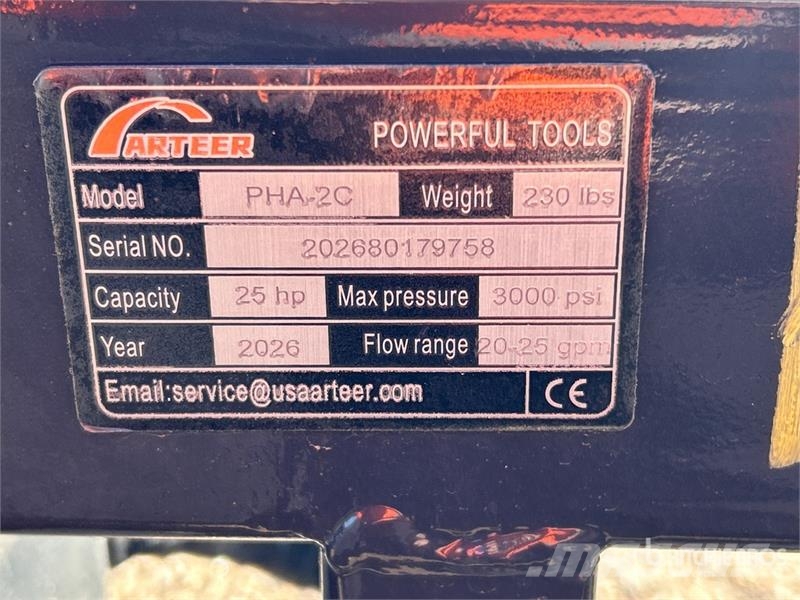Arteer PHA-2C-3 Skid Steer 3-Point Adapter Drugi deli