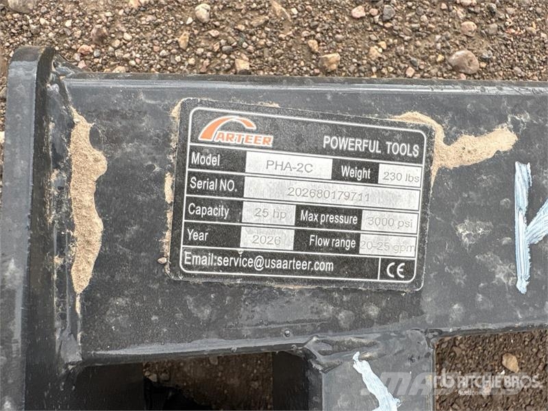 Arteer PHA-2C Skid Steer 3-Point Adapter (Unused) Outros componentes