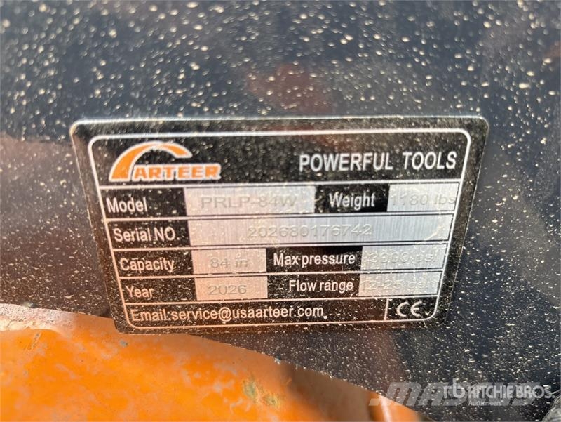 Arteer PRLP-84W 84 in Power Rake Skid Steer Landplane (Un زلاقات ميدانية