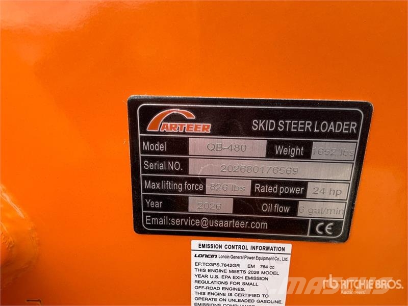 Arteer QB-480 Mini Compact Track Loader (Unused) Skid steer loaders