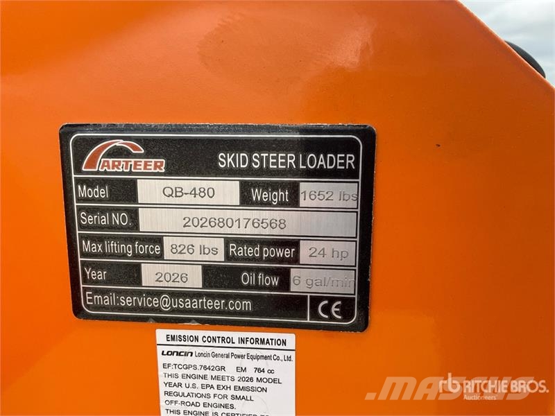 Arteer QB-480 Mini Compact Track Loader (Unused) Skid steer loaders