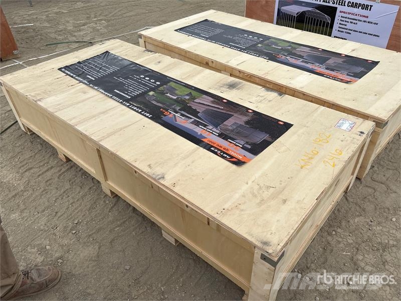 Arteer QB-WG-2020 20 ft x 20 ft All-Steel Carport (Unused Čelični okviri za građevine