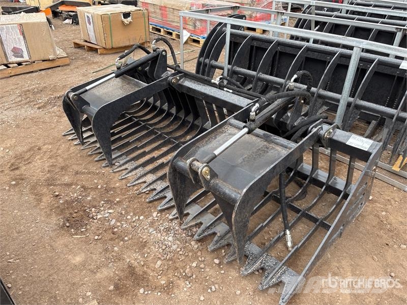 Arteer RGB-84W 84 in Rock Skid Steer Grapple Bucket (Unus Pinze