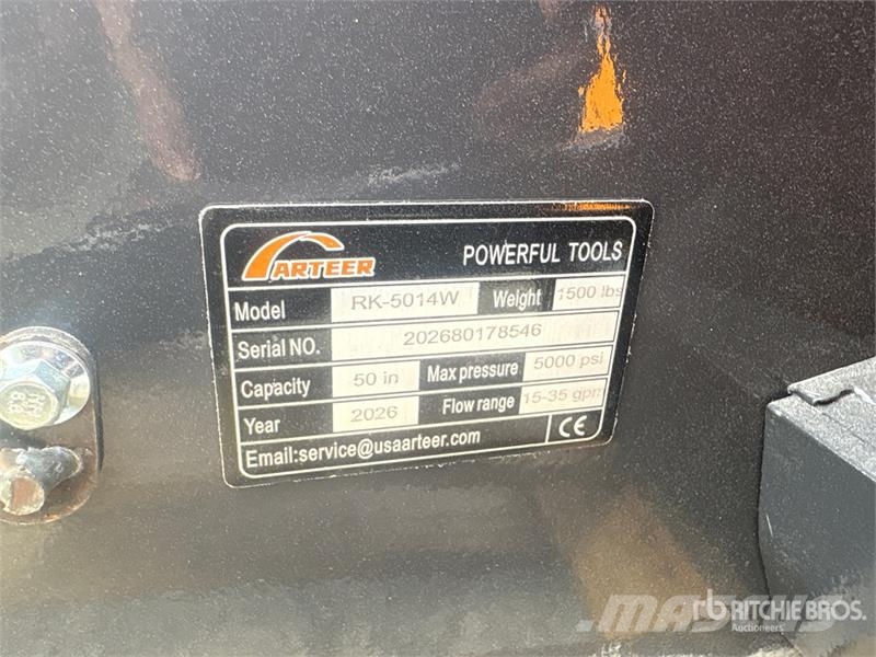 Arteer RK-5014W 50 in Skid Steer Mulcher (Unused) Stobbenfreesmachines