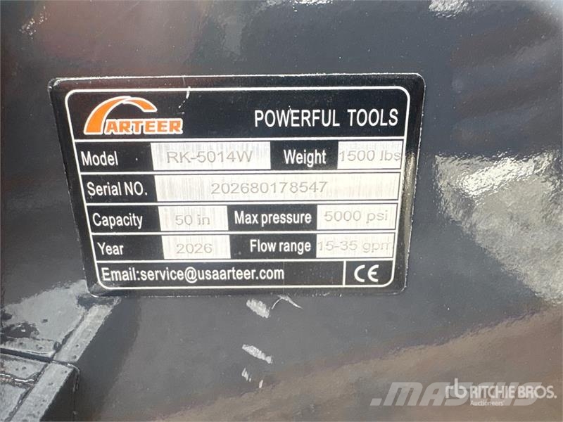 Arteer RK-5014W 50 in Skid Steer Mulcher (Unused) Stobbenfreesmachines