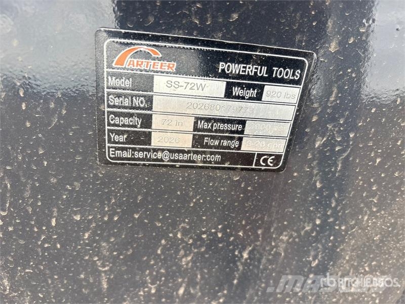Arteer SS-72W 72 in Skid Steer Sweeper (Unused) Harjat / harjakauhat