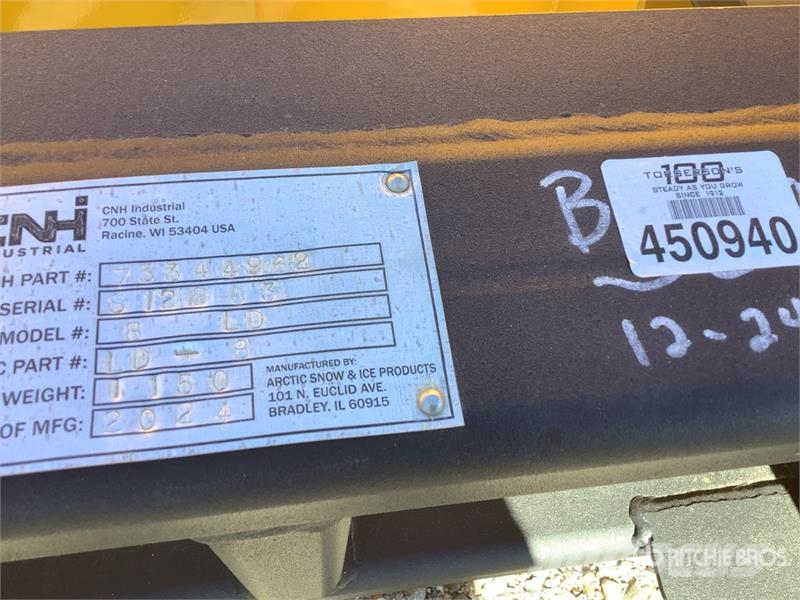 Artic LD8 92 in Skid Steer Snow Pusher (Unused) Hóeltakarítók