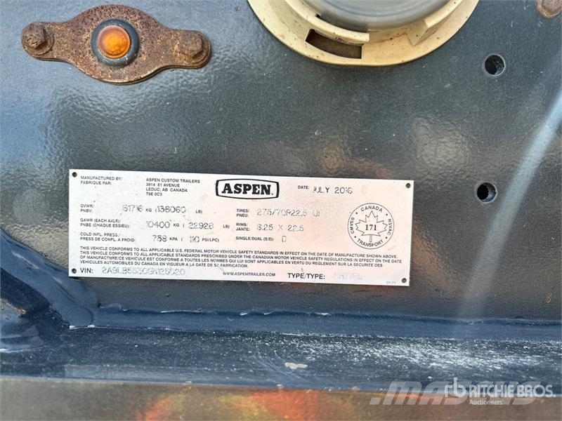 Aspen HHT/RL 55 ton Tri/A Removable Gooseneck Lowboy Tra Caricatore basso