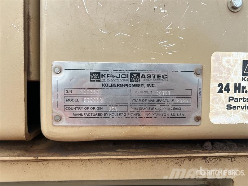 Astec FT2650 Track Mounted Jaw Crusher Трошачки