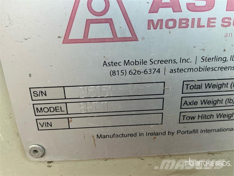 Astec Ranger SRT11 Tracked Trommel Screen Trommels