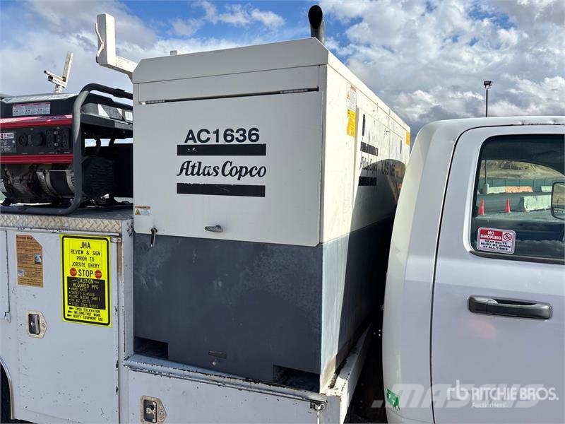 Atlas Copco 185 cfm Skid-Mounted 4.4 gal Air Compressor مكابس