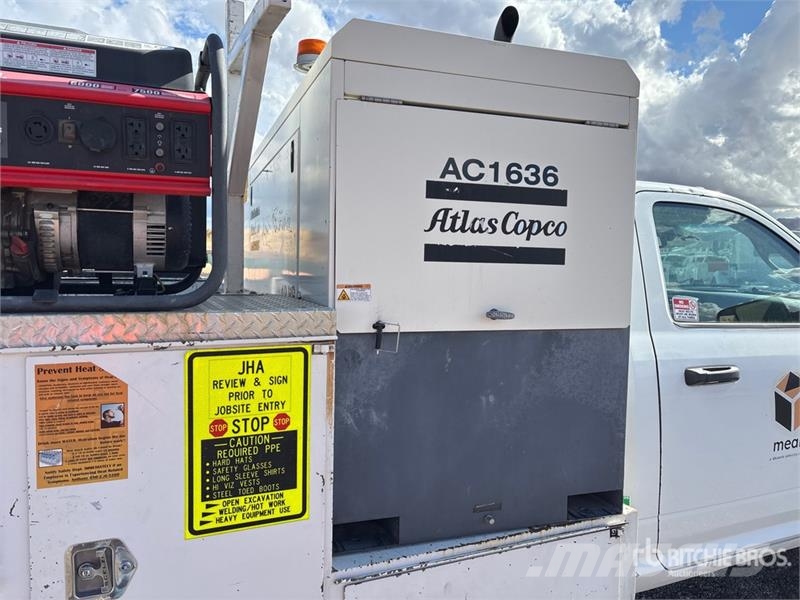 Atlas Copco 185 cfm Skid-Mounted 4.4 gal Air Compressor مكابس