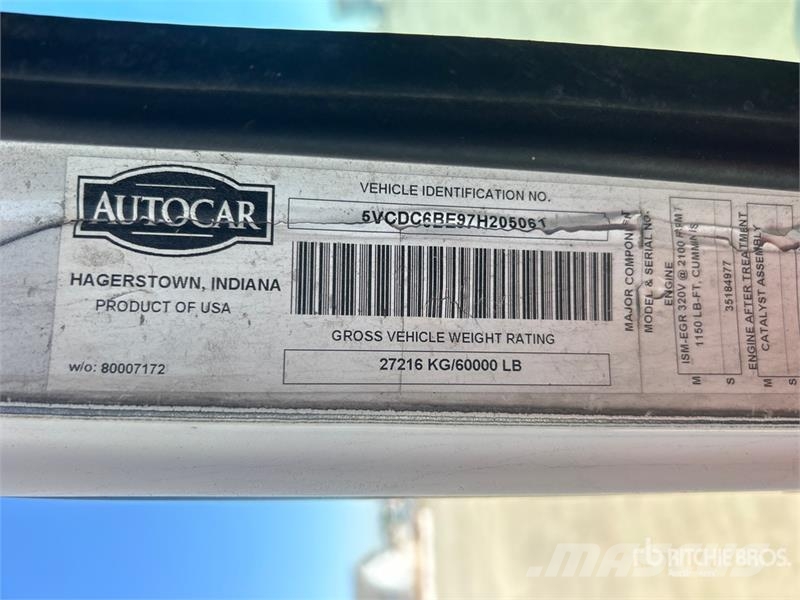 Autocar WX 폐기물 수거 트럭