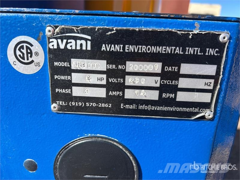  Avani SPC-3000 Electric High-Capacity Mobile Fume  其他農業機械