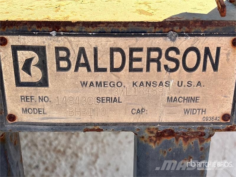 Balderson SBHL250 102 in Wheel Loader Broom Ďalšie komponenty
