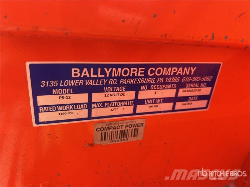 Ballymore PS-12 Vertical Mast Lift رافعات السارية الرأسية