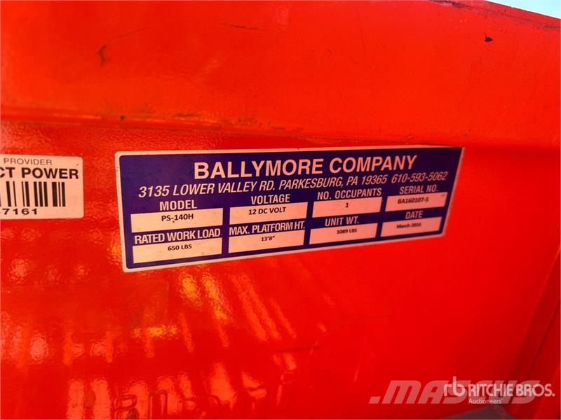 Ballymore PS-140H Vertical Mast Lift رافعات السارية الرأسية
