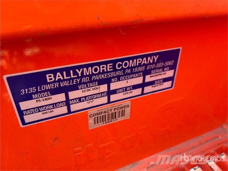 Ballymore PS-140H Vertical Mast Lift رافعات السارية الرأسية