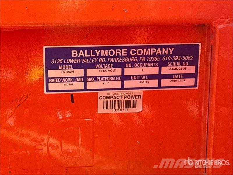 Ballymore PS-140H Vertical Mast Lift رافعات السارية الرأسية
