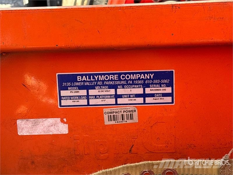 Ballymore PS-140H Vertical Mast Lift رافعات السارية الرأسية