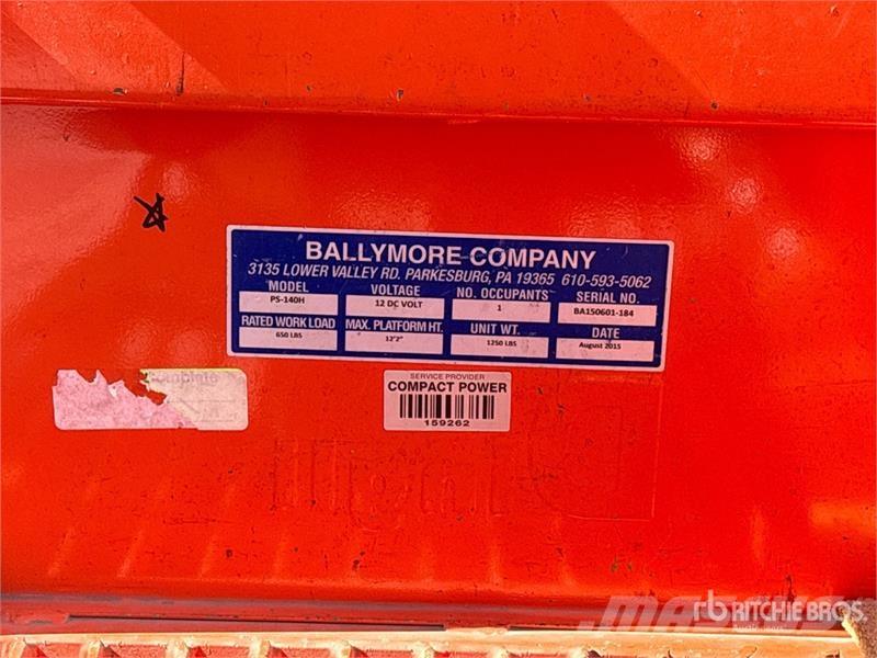 Ballymore PS-140H Vertical Mast Lift رافعات السارية الرأسية