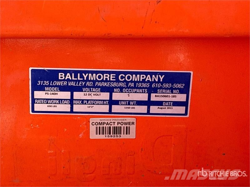 Ballymore PS-140H Vertical Mast Lift رافعات السارية الرأسية