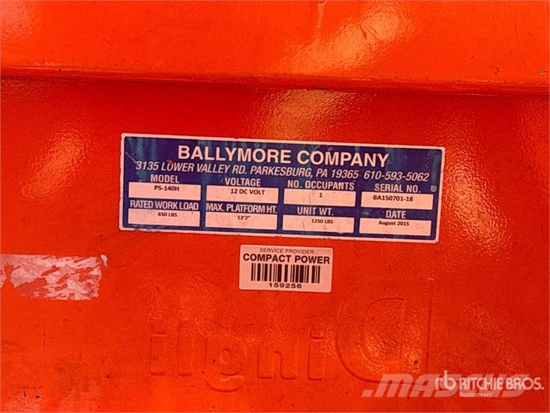 Ballymore PS-140H Vertical Mast Lift رافعات السارية الرأسية
