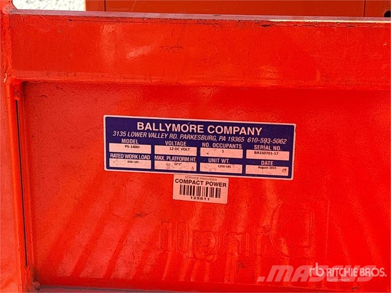 Ballymore PS-140H Vertical Mast Lift رافعات السارية الرأسية