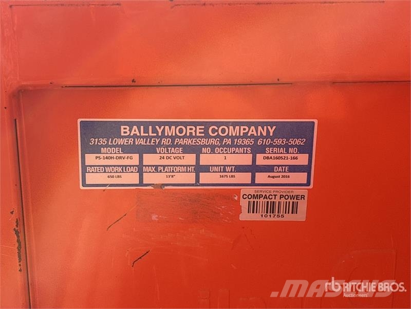 Ballymore Vertical Mast Lift Used Personnel lifts and access elevators