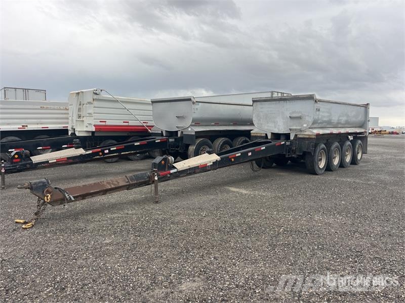 Beall 17 ft Quad/A Pup Dump Trailer Rimorchi ribaltabili