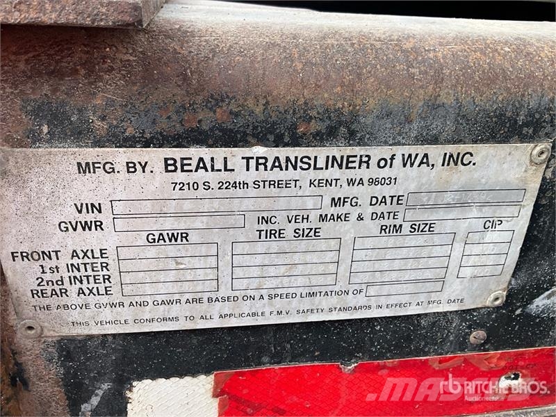 Beall 17 ft Quad/A Pup Dump Trailer Kiper prikolice