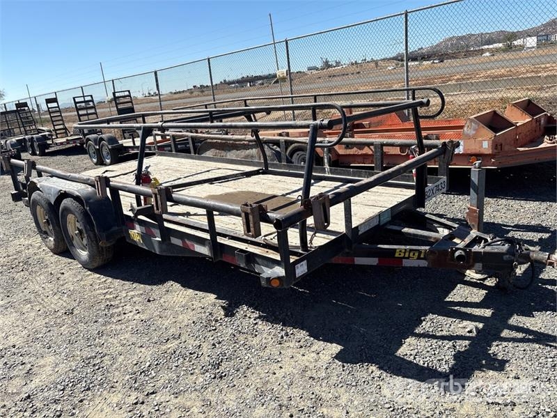 Big Tex 10P1-16BK 16 ft T/A Equipment Trailer Oprijwagen