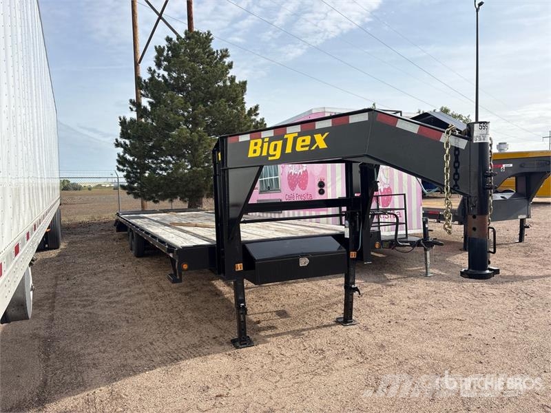 Big Tex 16GN-25BK+5MR 30 ft T/A Gooseneck Equipment Traile Maschinetransporter