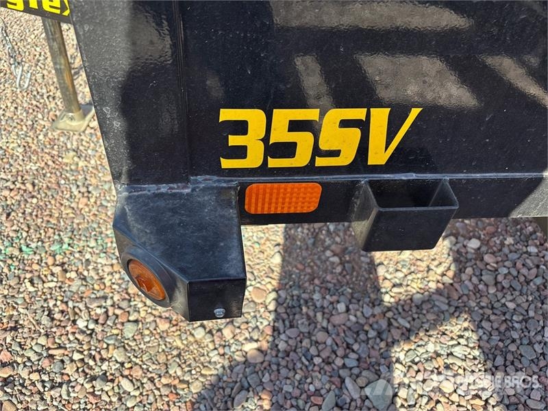 Big Tex 35SV-12BK 12 ft S/A Dump Utility Trailer Pašizgāzējs