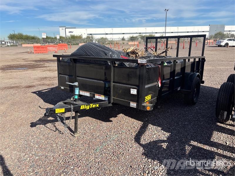 Big Tex 35SV-12BK 12 ft S/A Dump Utility Trailer Pašizgāzējs