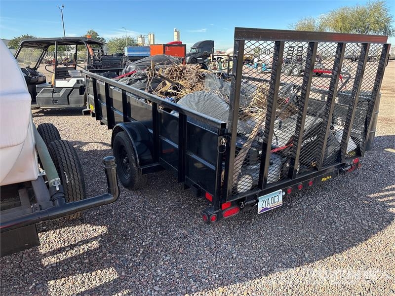 Big Tex 35SV-12BK 12 ft S/A Dump Utility Trailer Pašizgāzējs