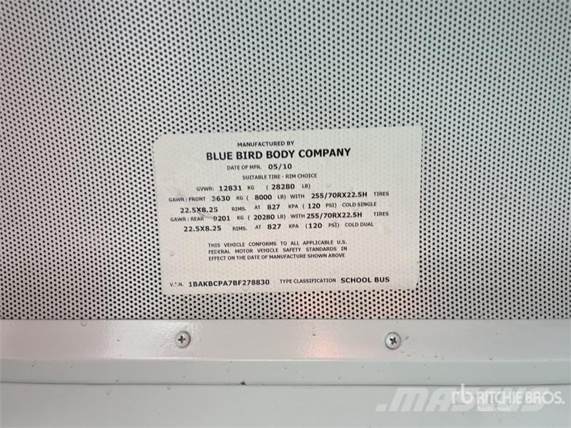 Blue Bird 4x2 12-Seat School Bus 미니 버스