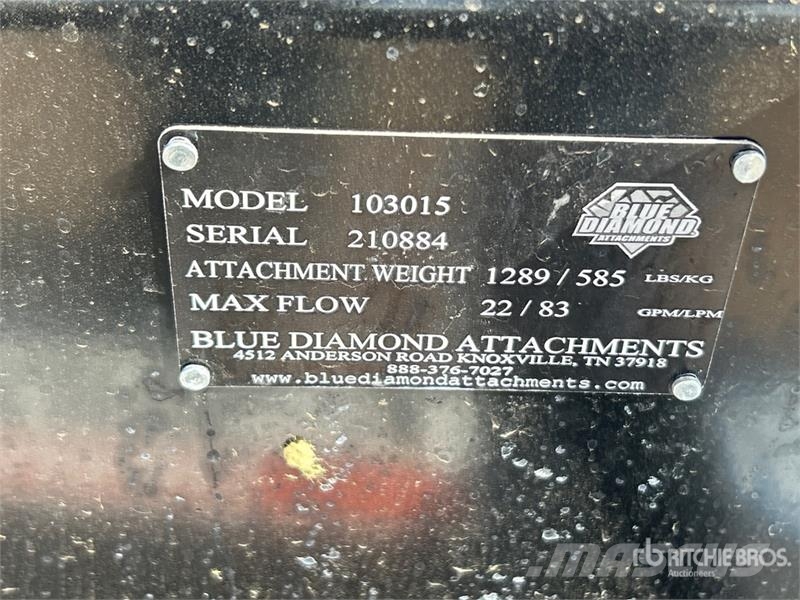 Blue Diamond 103015 60 in Skid Steer Brush Cutter (Unused) Навесные и прицепные косилки