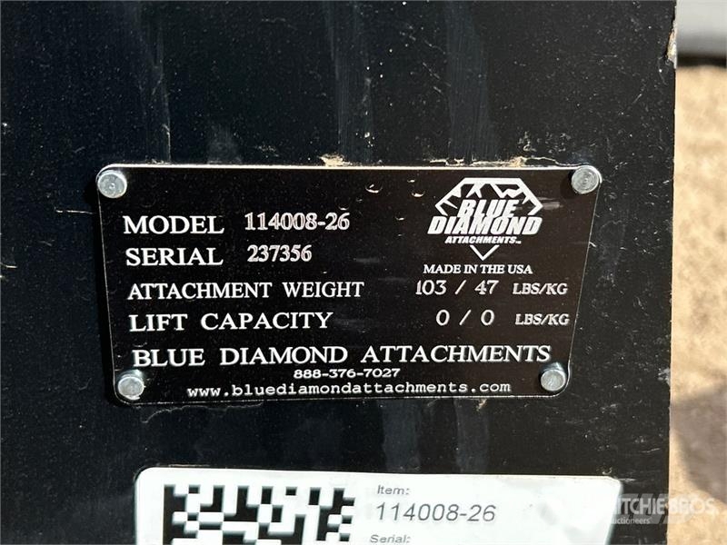 Blue Diamond 42 in Mini Skid Steer Forks (Unused) フォーク