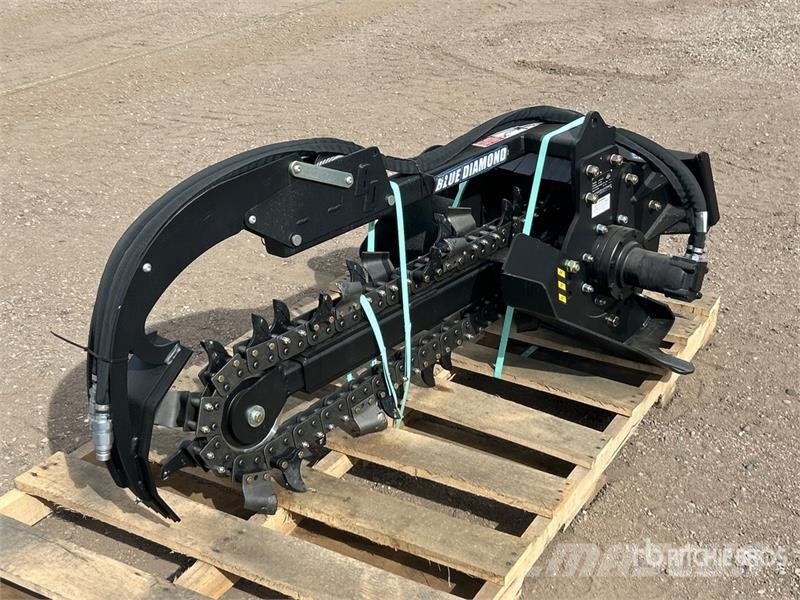 Blue Diamond 45 in Mini Skid Steer Trencher (Unused) Freze za kopanje jarkov Trenčerji