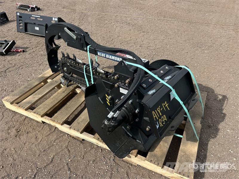 Blue Diamond 45 in Mini Skid Steer Trencher (Unused) Freze za kopanje jarkov Trenčerji