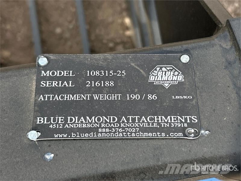 Blue Diamond 48 in Skeleton Mini Skid Steer Bucket (Unused) دلاء