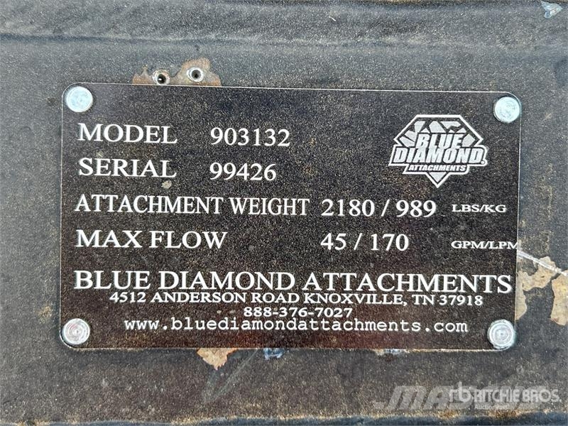 Blue Diamond 72 in Skid Steer Brush Cutter (Unused) Навесные и прицепные косилки