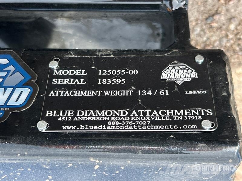 Blue Diamond Skid Steer Attachment Mounting Plate (Unused) Outros componentes
