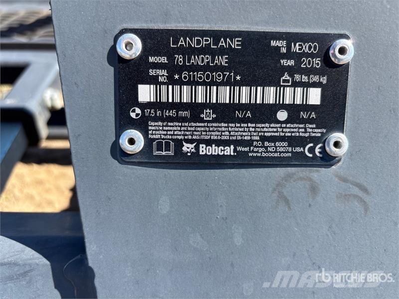 Bobcat 78 in Skid Steer Landplane - Fits Bobcat Field drags